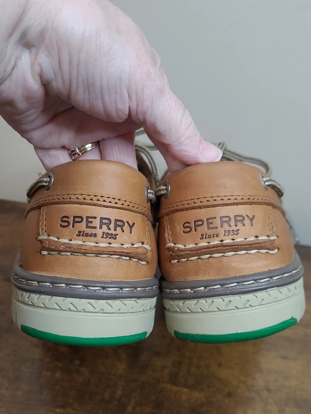 Sperry BILLFISH Tan Leather Boat Shoes Size 9